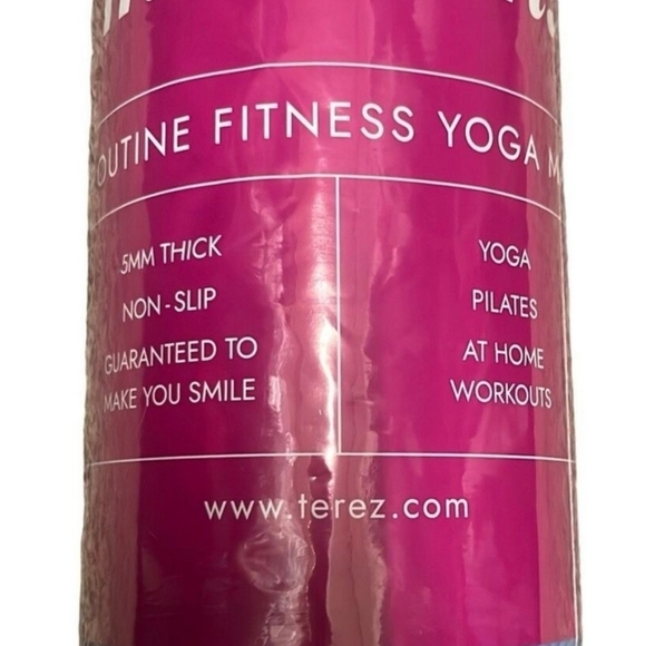 Terez Fitness Yoga Mat 5mm Thick Non-Slip MSRP $100.00 NEW - Picture 2 of 9